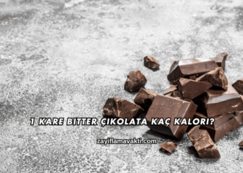 1 Kare Bitter Çikolata Kaç Kalori?