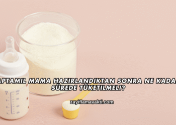 Aptamil Mama Hazırlandıktan Sonra Ne Kadar Sürede Tüketilmeli?
