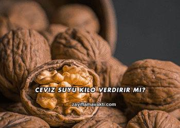 Ceviz Suyu Kilo Verdirir mi?