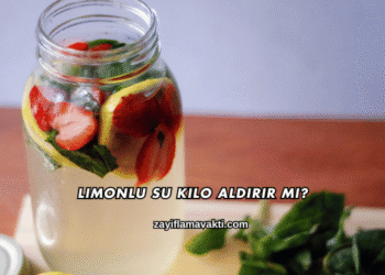 Limonlu Su Kilo Aldırır mı?