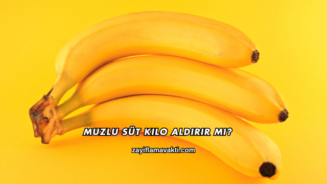 Muzlu Süt Kilo Aldırır mı?