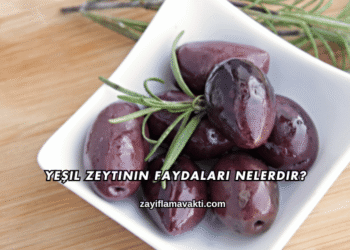 Yeşil Zeytinin Faydaları Nelerdir?